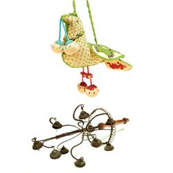 PINCUSHION AND RATTLE.