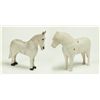 Image 1 : TWO FOLK ART HORSES.