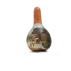 FOLK-PAINTED GOURD.