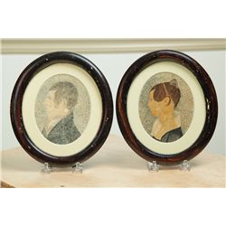 PAIR OF PORTRAITS (AMERICAN, 1ST QUARTER-19TH CENTURY).