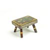 Image 1 : MINIATURE DECORATED FOOTSTOOL.