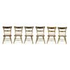 Image 1 : SET OF SIX DECORATED CHAIRS.
