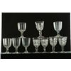 Image 1 : TEN PATTERN GLASS GOBLETS.