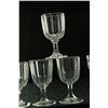 Image 2 : TEN PATTERN GLASS GOBLETS.