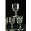 Image 4 : TEN PATTERN GLASS GOBLETS.