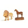 Image 1 : TWO FOLK ART ANIMALS.