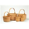 Image 1 : SET OF SIX NESTED BASKETS.