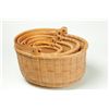 Image 4 : SET OF SIX NESTED BASKETS.