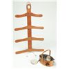 Image 1 : SHAKER CLOTHES HANGER AND SEWING BASKET.