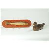 Image 1 : DUCK DECOY AND CARVED FISH.