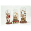Image 1 : THREE GLASS DOMED VICTORIAN VALENTINES.