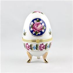 Hand Painted Porcelain Trinket Box