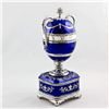 Image 1 : Blue Serpent Clock Faberge Egg
