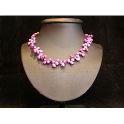 DAZZLING Amethyst Hued Freshwater Pearl Necklace MWF11