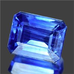 SPECTACULAR UNHEATED 5.20 Ct. Octagon Natural Royal Bl