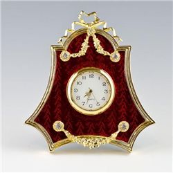 Faberge Red Enameled Clock Frame