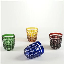 AMAZING Faberge Style Crystal Tumbler Glasses Set of