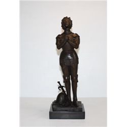 Noble Bronze Sculpture Joan of Arc