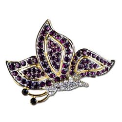 Faberge Ruby Butterfly Brooch