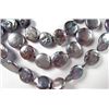 Image 2 : MWF1242 - Three Row Black Coin Pearl Necklace