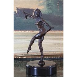 Lovely Bronze Sculpture Art Deco Dancer