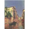 Image 1 : MWF1383B 5x7 Oil on Board Depiciting Venice Gondola Sc