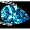 Image 1 : BEAUTIFUL PEAR SHAPED 4.35 ct. SWISS BLUE TOPAZ