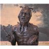 Image 3 : Glorious Bronze Sculpture Seated Native American