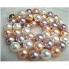 Image 1 : GORGEOUS 8-9mm Multicolor Akoya Cultured Pearl Necklace