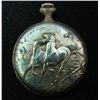 Image 1 : HEAVILY EMBOSSED EQUESTRIAN POCKET WATCH