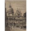 Image 1 : ORIGINAL Antique PRINT scene-DUCAL PALACE VENICE