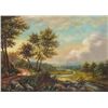 Image 1 : MWF1383H 5x7 Oil on Board Depiciting Stream Landscape S