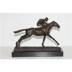 Magnificent Bronze Sculpture Jockey KY Derby