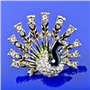 Image 1 : Faberge Style Peacock Brooch