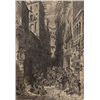 Image 1 : ORIGINAL Antique PRINT scene-A STREET IN NAPLES