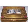 Image 1 : FRENCH 19thC BRONZE BOX SIGNED AND PAINTED PORTRAIT ~CO