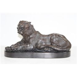 Magnificent Bronze Sculpture Siberian Bengal Tiger