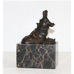 Grand Hippos Bronze Sculpture