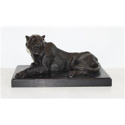 Magnificent Bronze Sculpture Panther