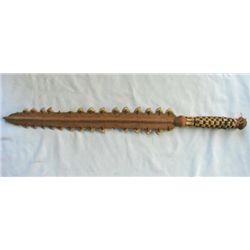 Extremely rare African native sharks teeth sword