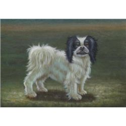 5 x 7 Oil on Board ~Puppy in Field~