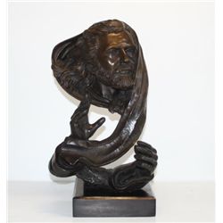 Fine Bronze Bust Sculpture Moses