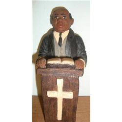 MWF1440 Black Americana Minister in Pulpit Figure