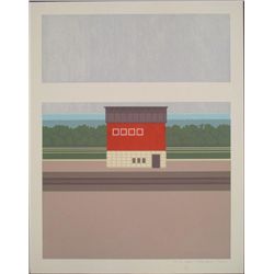 Steve Horan Signed Rural Art Print Lens Barn 1974