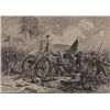 Image 1 : ORIGINAL Antique PRINT scene- PICKETT'S CHARGE AT GET