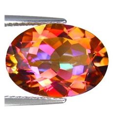 STUNNING 10.87Ct AAA FLASHING TOP FIRE NICE TWILIGHT TO