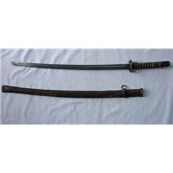 MWF1573 Remarkably DETAILED SAMURI SWORD LEATHER SAYA