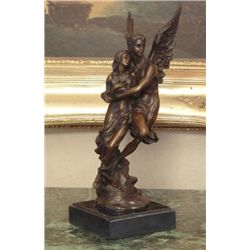 Lovely Bronze Sculpture Guardian Angel