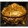 Image 1 : MWF1345 Victorian Gold Gilded Trinket Box! Dimensions: