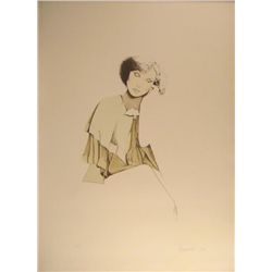 Christine Rosamond Signed Art Print Woman 1976